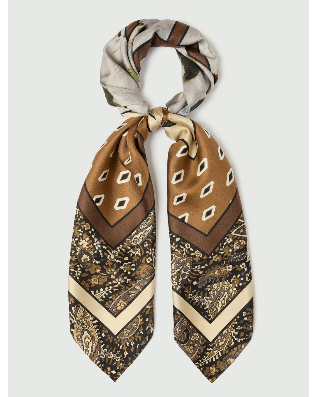 Foulard in seta Emmcampo Cammello 2625546031200 004 EMME MARELLA