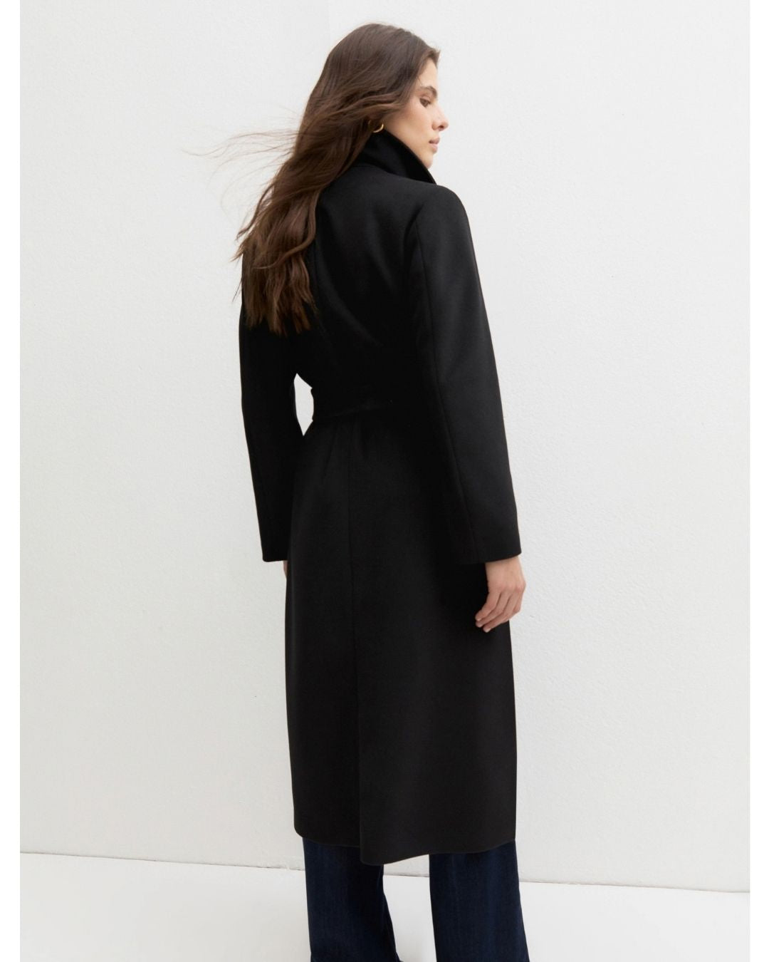 Cappotto in jersey panno soft Emmboero Nero 2625906082200 005 EMME MARELLA