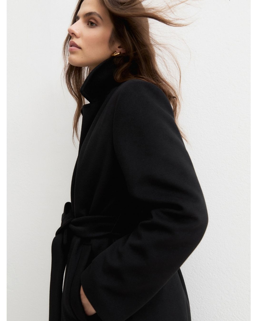 Cappotto in jersey panno soft Emmboero Nero 2625906082200 005 EMME MARELLA