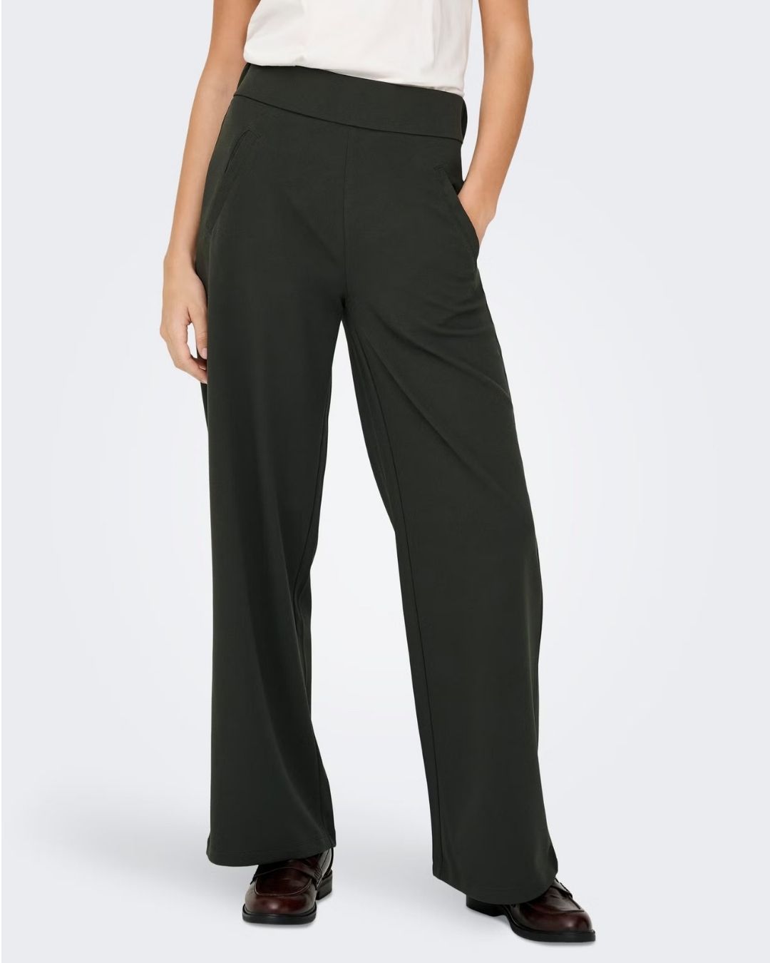 Pantaloni a gamba larga Donna Lousville Grigio Peat 15221238 Peat JACQUELINE DE YONG