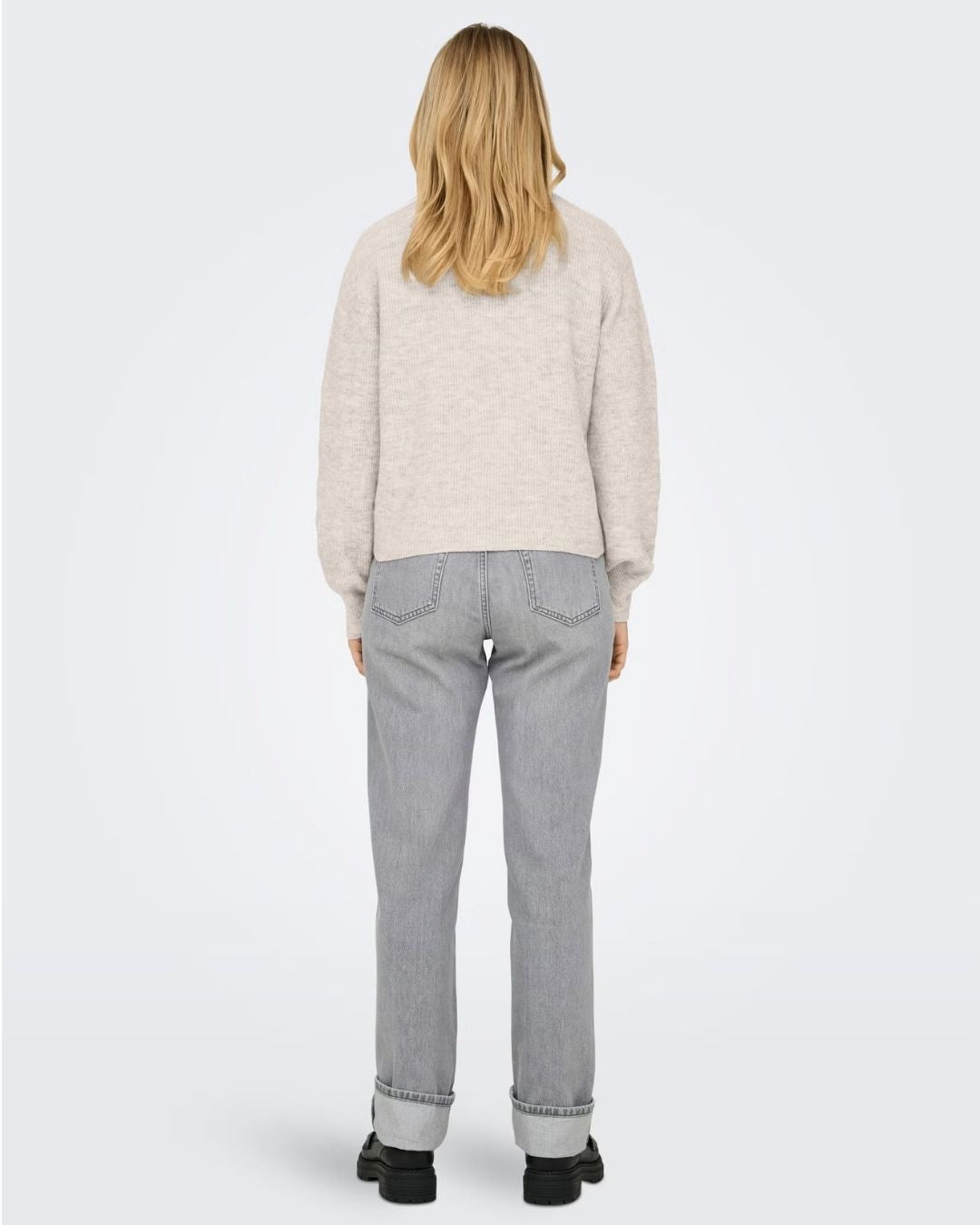 Cardigan Donna Grigio Birch 15326819 Birch MELANGE JACQUELINE DE YONG