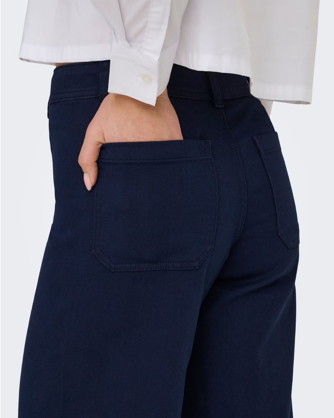 Pantaloni a gamba larga Donna Blu Navy Blazer 15341269 Navy Blazer JACQUELINE DE YONG
