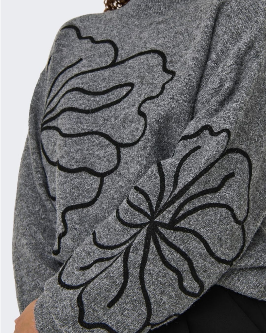 Maglione Donna Grigio Dark Grey Melange 15344518 Dark Grey Melange JACQUELINE DE YONG