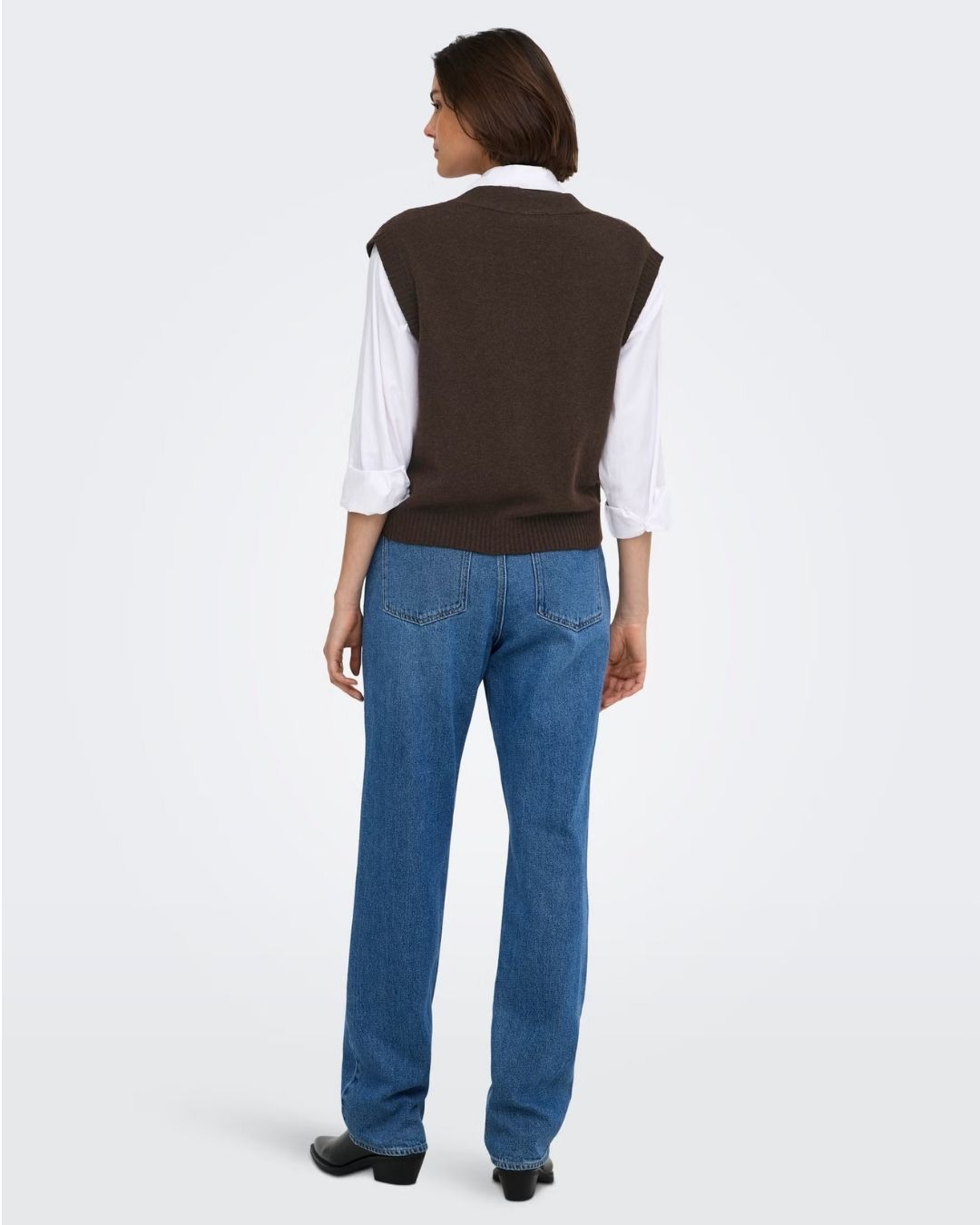 Cardigan Donna Marrone Super Coffee Bean 15354100 Coffee Bean MELANGE JACQUELINE DE YONG