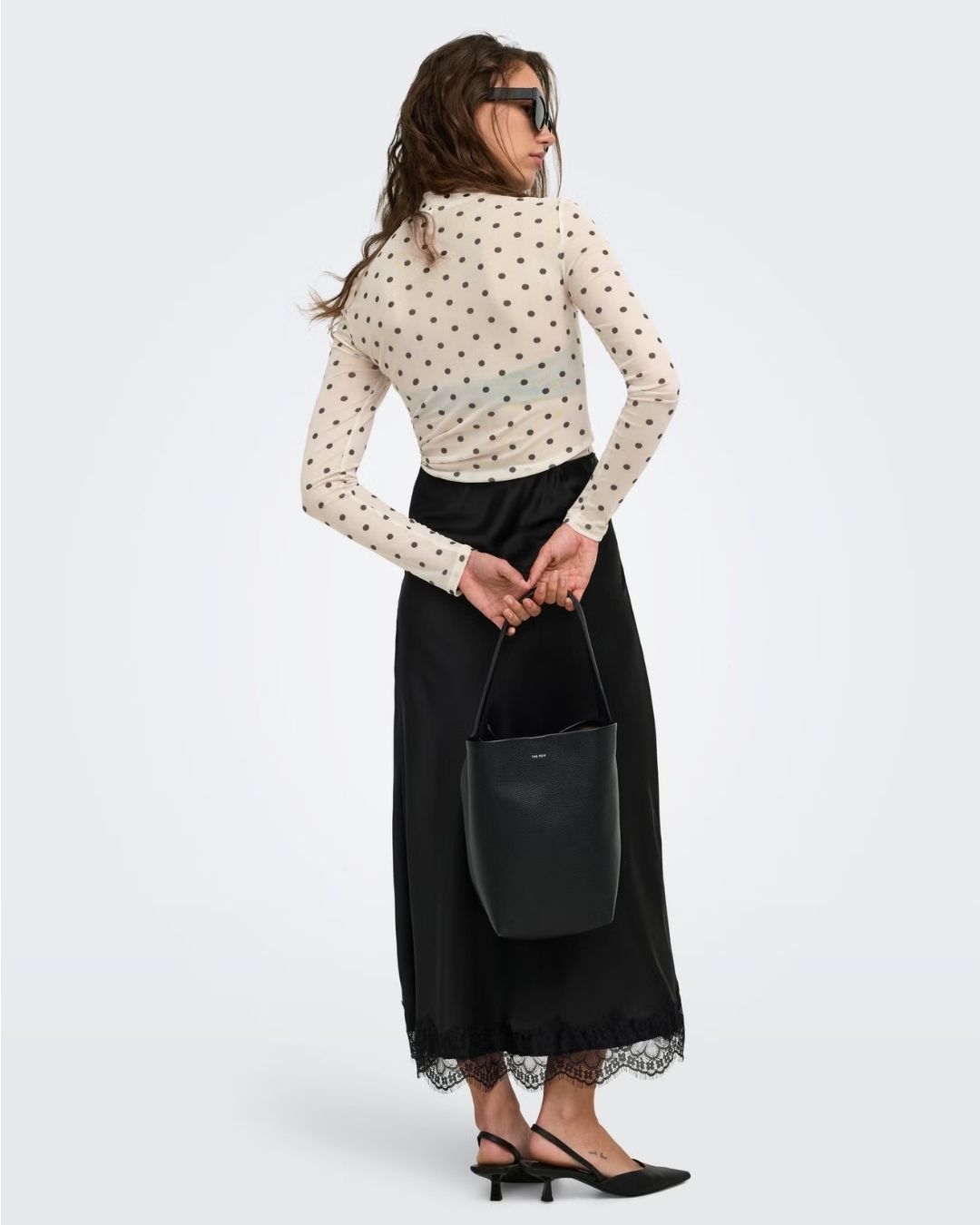 Maglia Donna Bianco Seedpearl 15141298 Seedpearl Black dot ONLY