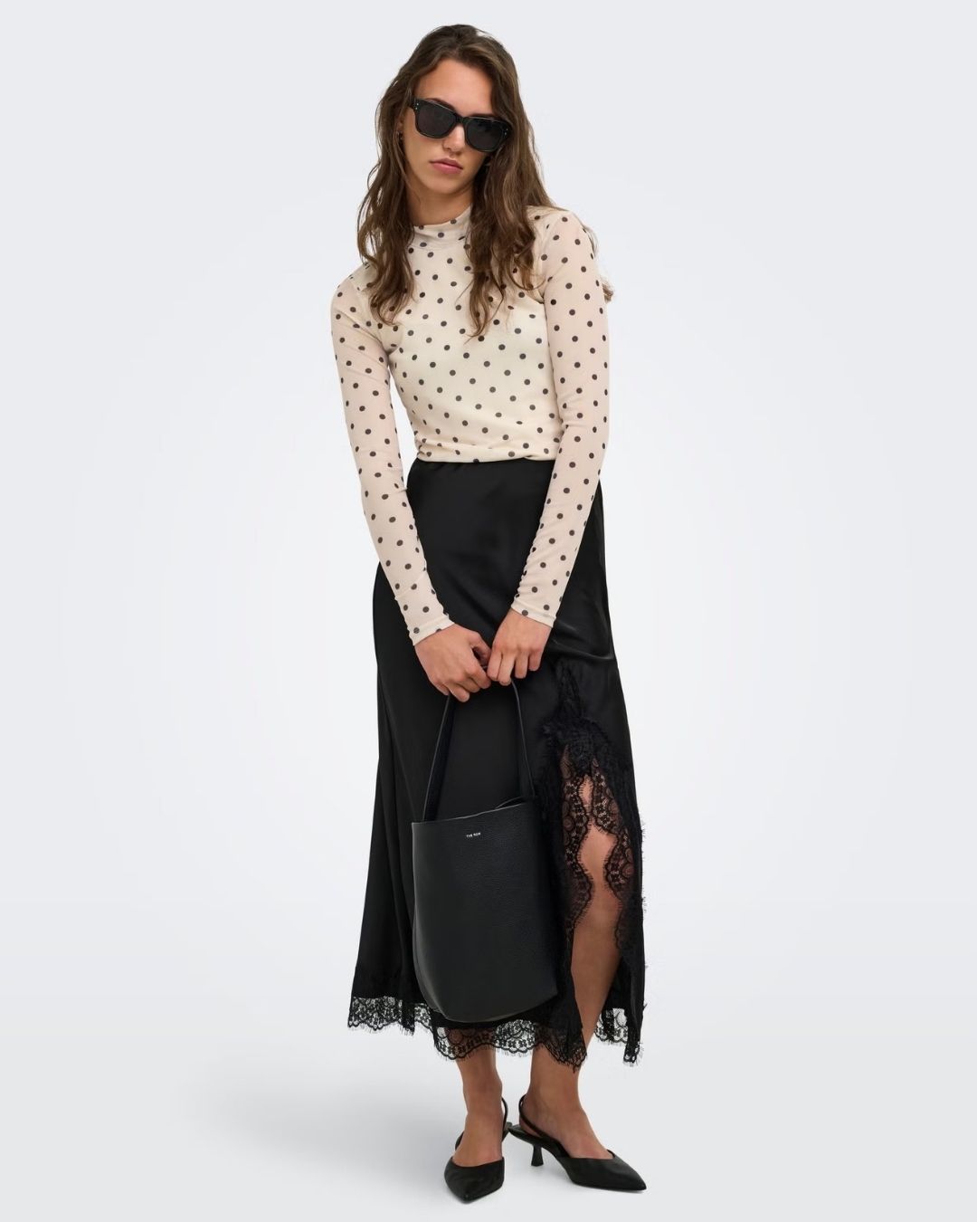 Maglia Donna Bianco Seedpearl 15141298 Seedpearl Black dot ONLY