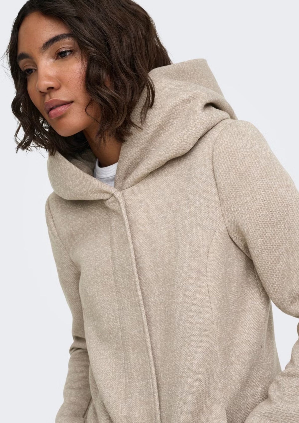 Only Cappotto Donna Sedona Beige 15142911 Fungi MELANGE ONLY