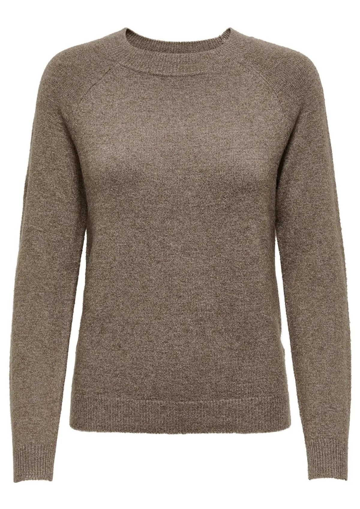 Only Pullover Donna Rica Marrone Chiaro 15204279 Brownie WHITE MELANGE ONLY