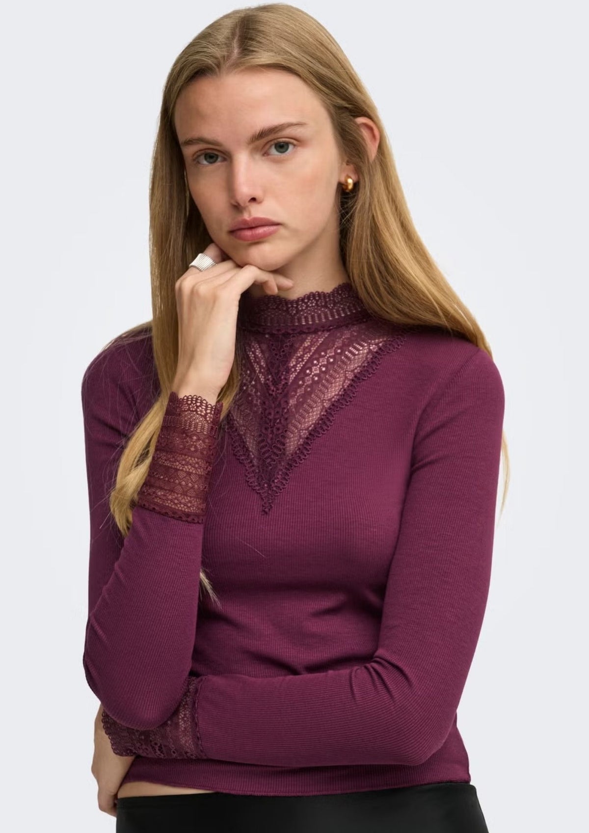 Only Top Donna Tilde Viola 15207788 Fig ONLY