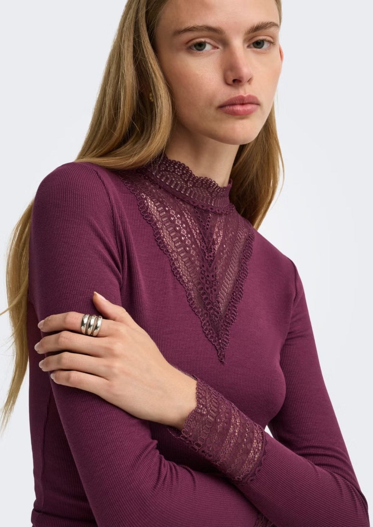 Only Top Donna Tilde Viola 15207788 Fig ONLY