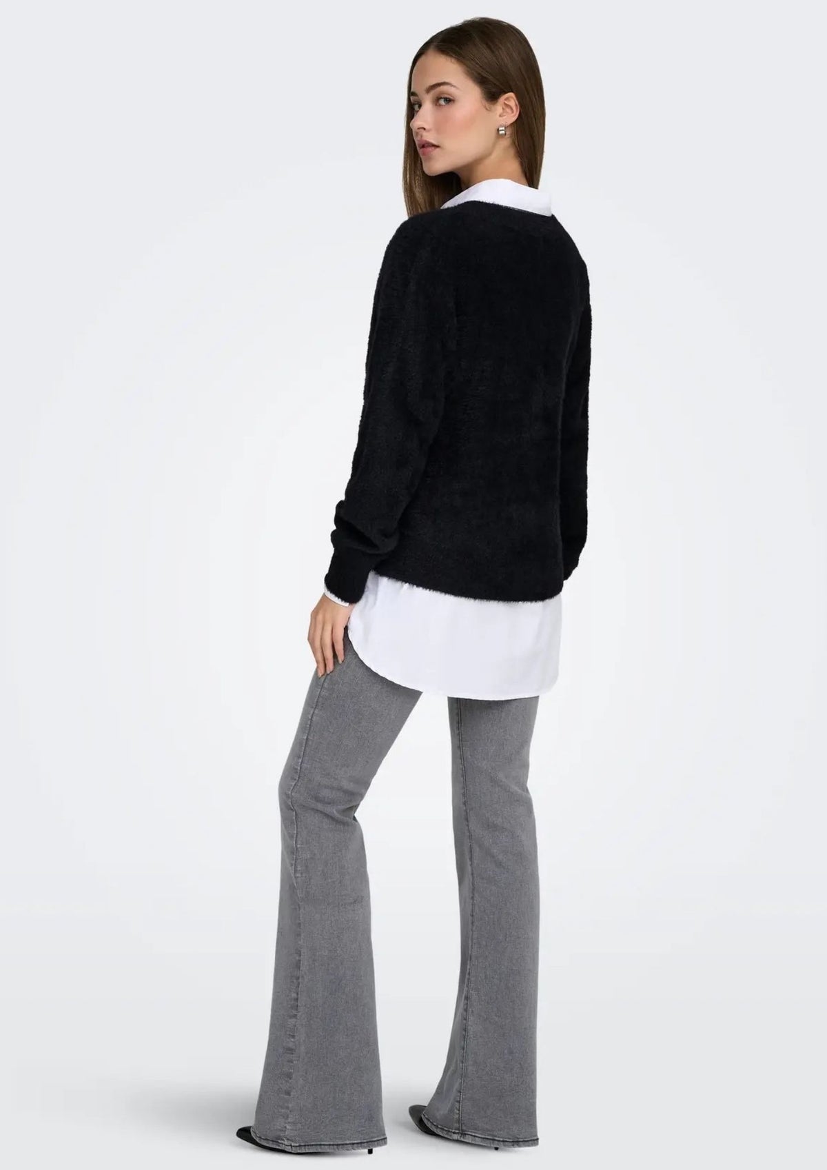 Only Cardigan Donna Lella Nero 15259564 Black ONLY