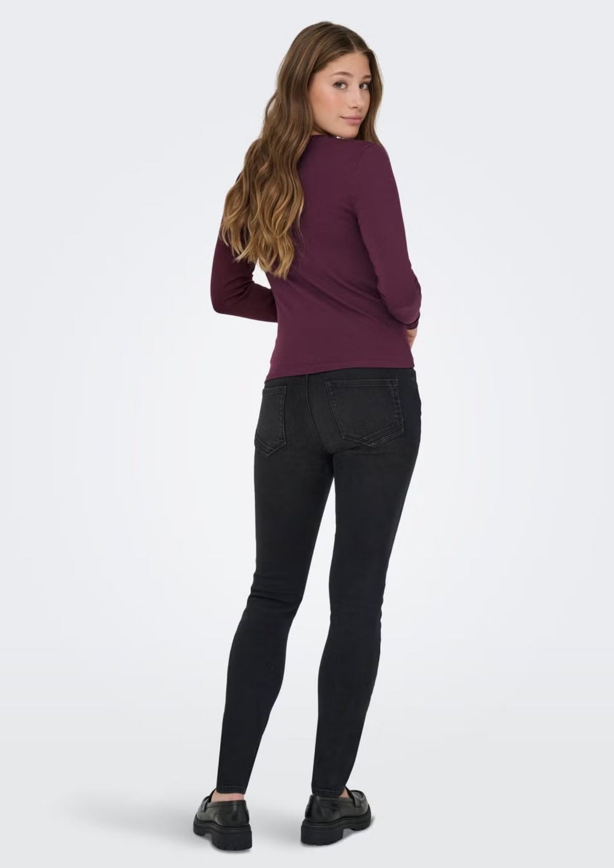 Only Maglia Donna Riley Bordeaux 15323159 Winetasting ONLY