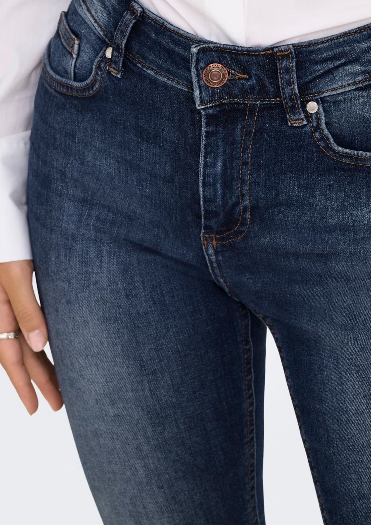 Only Jeans Donna Blush Blu Medio 15326343 Dark Medium Blue Denim ONLY