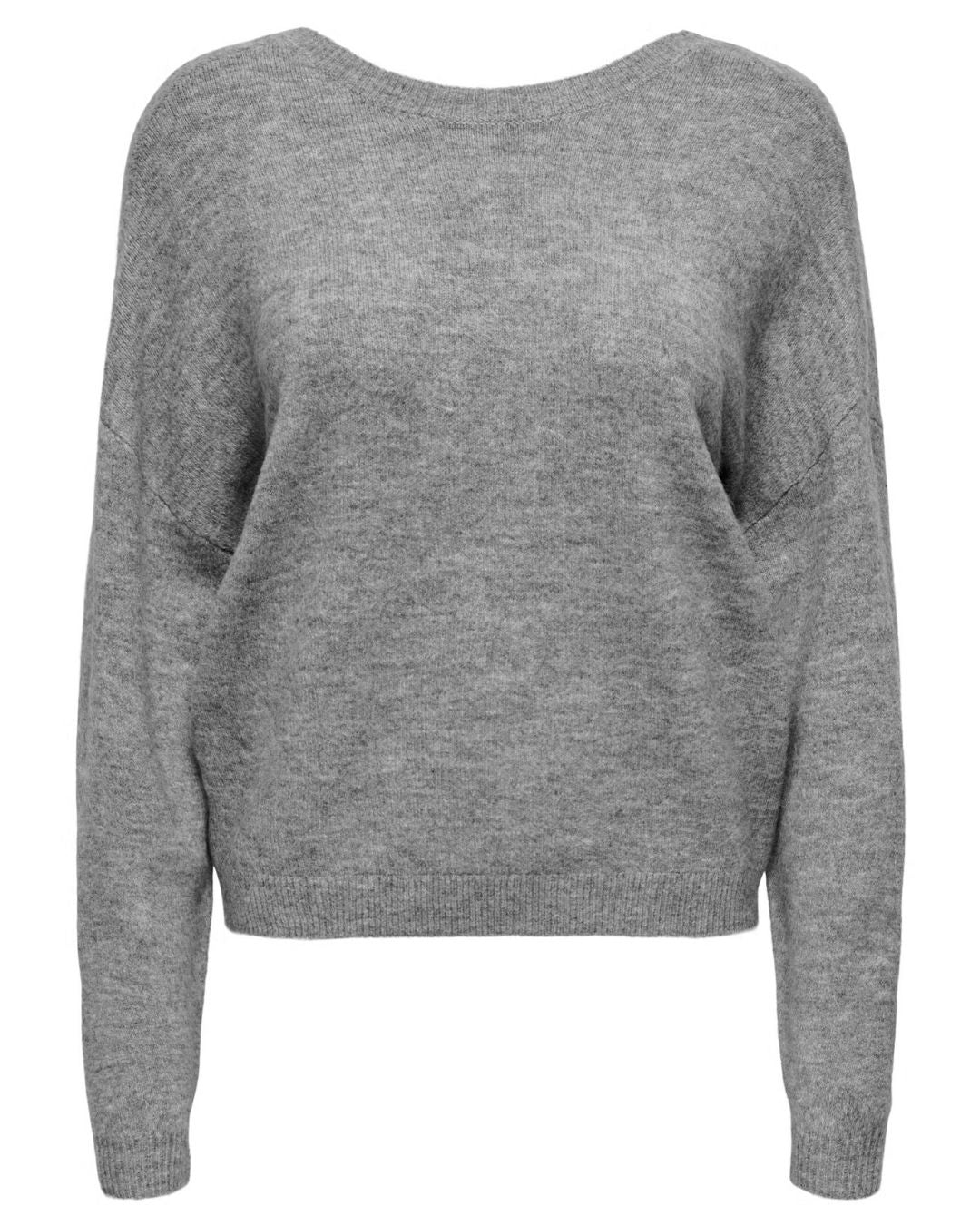Maglione Donna Grigio Light Grey Melange 15329229 Light Grey Melange Black lace ONLY