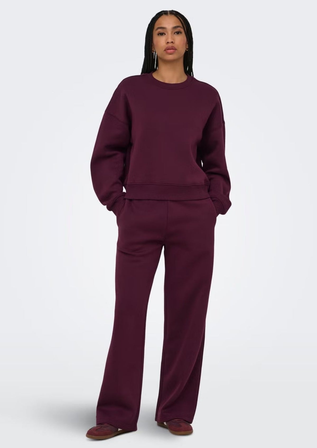 Only Felpa Donna Best Viola 15338727 Fig ONLY
