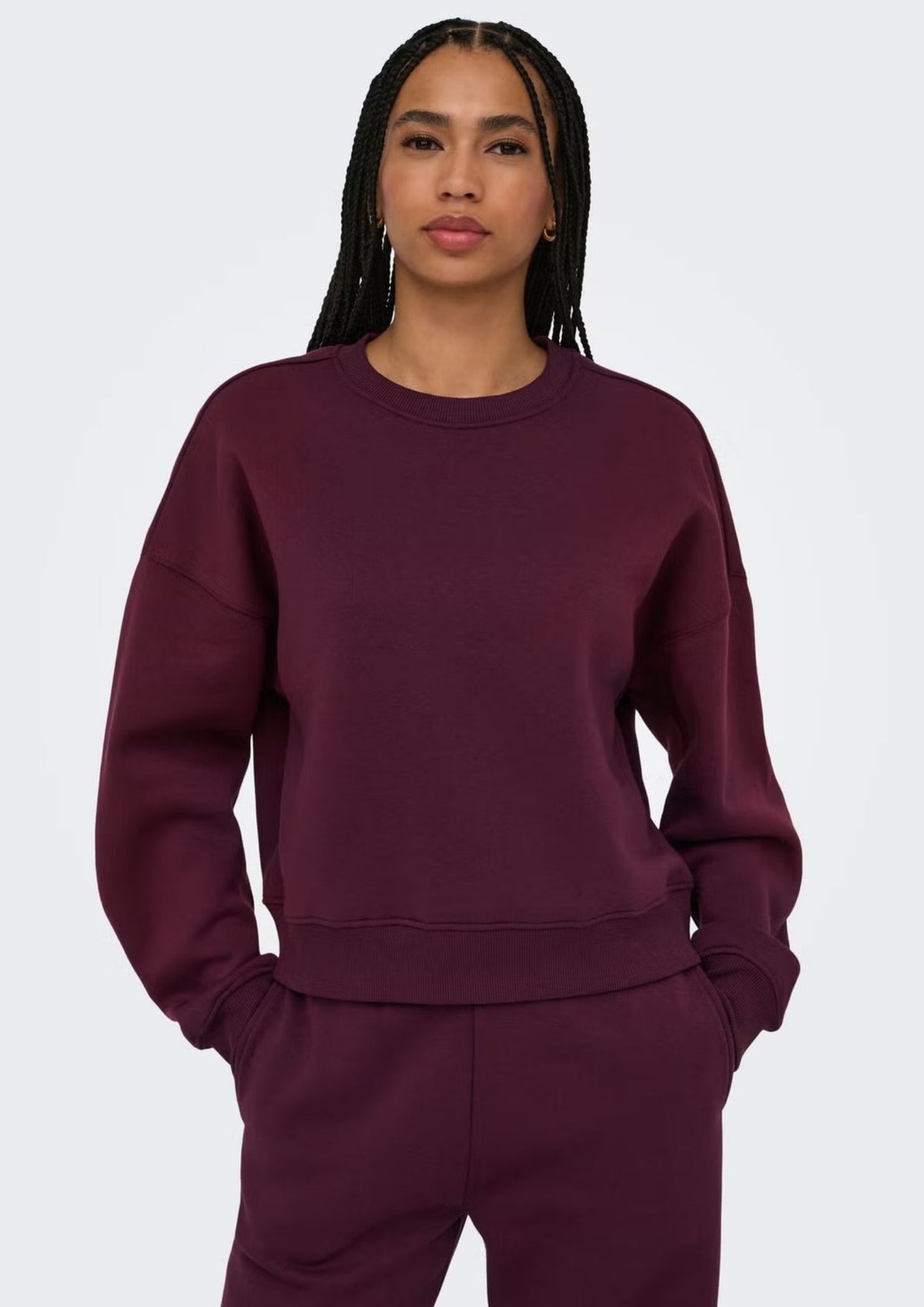 Only Felpa Donna Best Viola 15338727 Fig ONLY