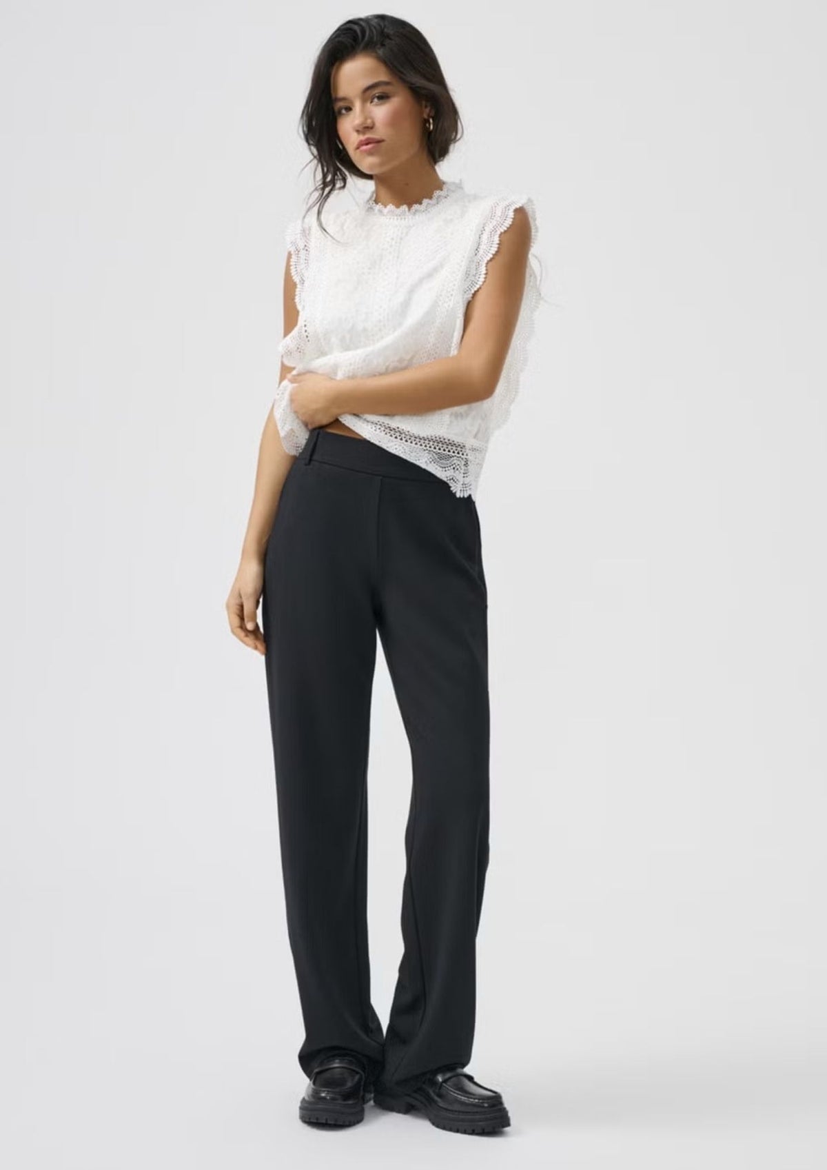 Only Pantalone Donna Poptrash Nero 15341829 Black ONLY