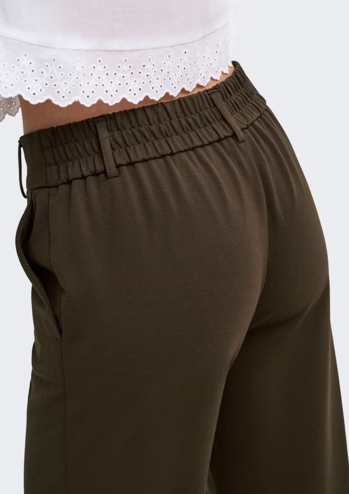 Only Pantalone Donna Poptrash Marrone 15341829 Delicioso ONLY