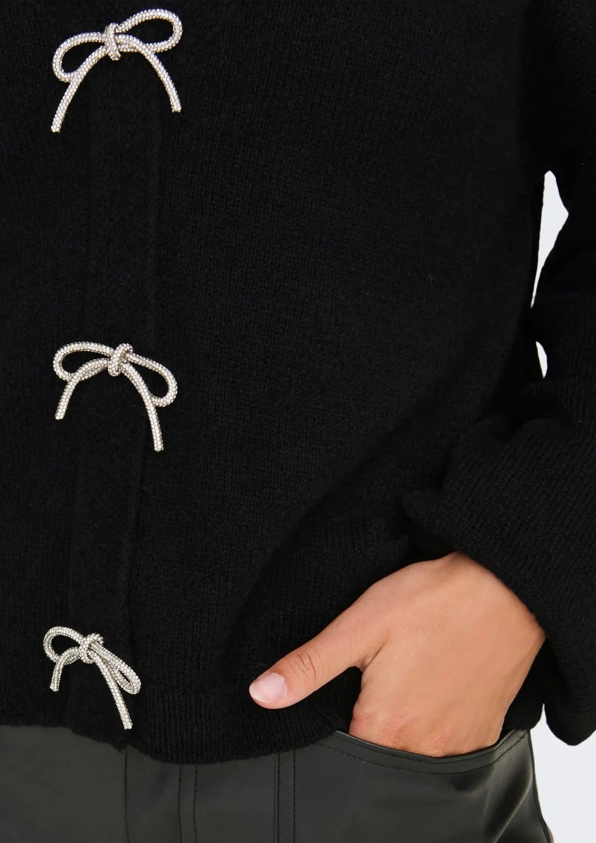 Only Cardigan Donna Donna Nero 15343634 Black ONLY