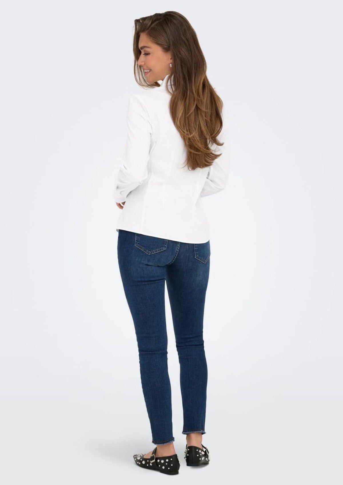 Only Camicia Donna Ebie Bianca 15357905 Bright White ONLY
