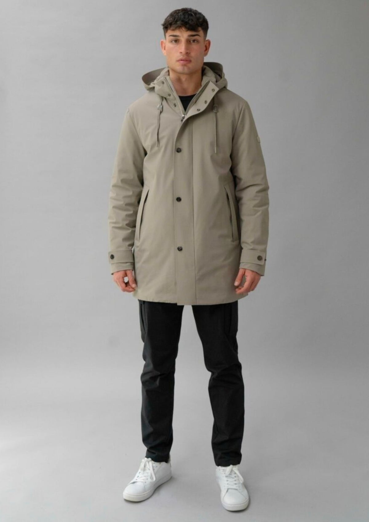 Parka non trapuntato con imbottitura intermedia Hhgh 26 Alluminium RIMA348J F0120 113 RIHUNIK