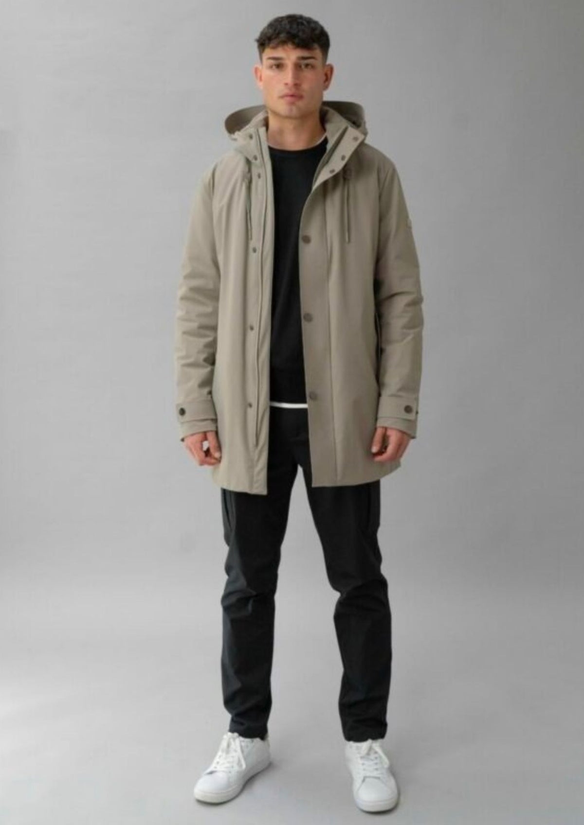 Parka non trapuntato con imbottitura intermedia Hhgh 26 Alluminium RIMA348J F0120 113 RIHUNIK