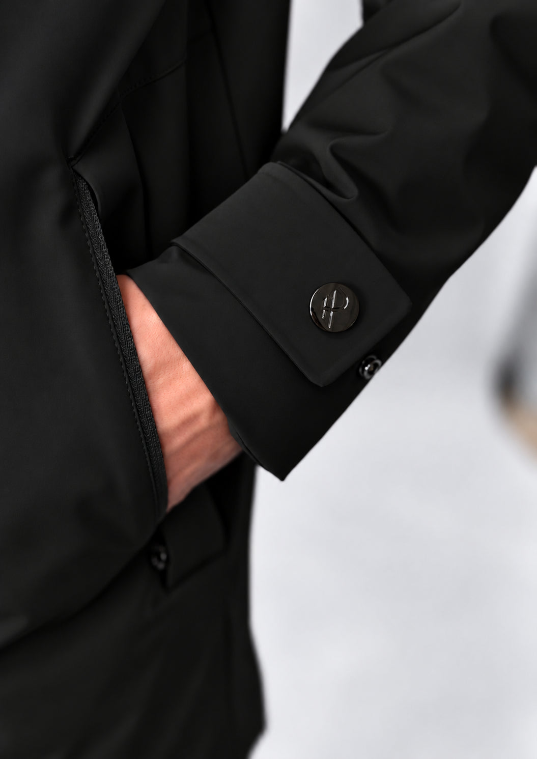 Parka non trapuntato con imbottitura intermedia Hhgh 26 Nero RIMA348J F0120 999 RIHUNIK