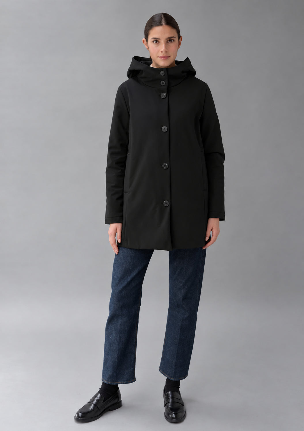 Capospalla non imbottito Amelia Sur 26 Nero RIW550J F0280 999 RIHUNIK