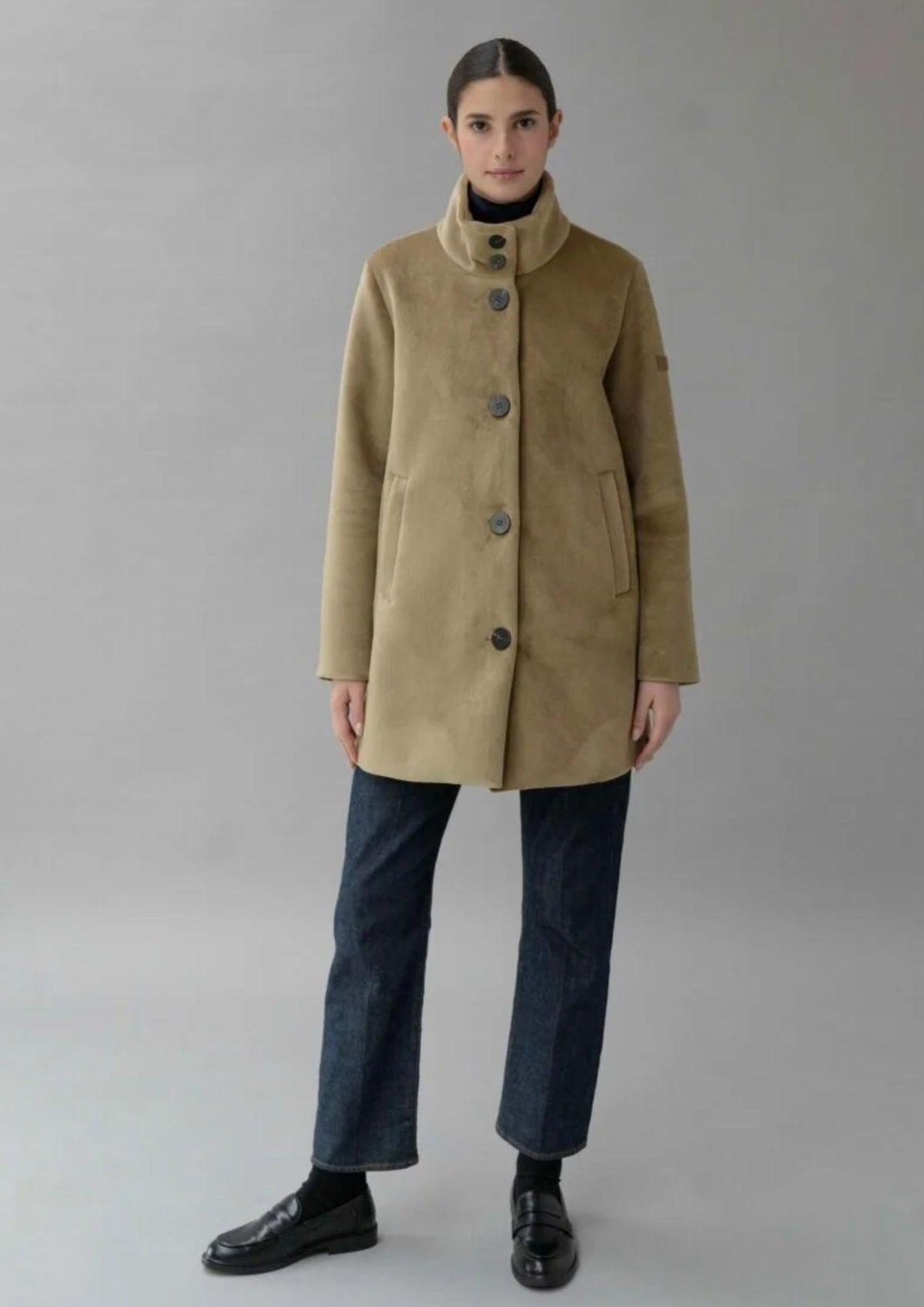 Capospalla non imbottito e sfoderato Traci Beige Deer RIW571J F0012 148 RIHUNIK