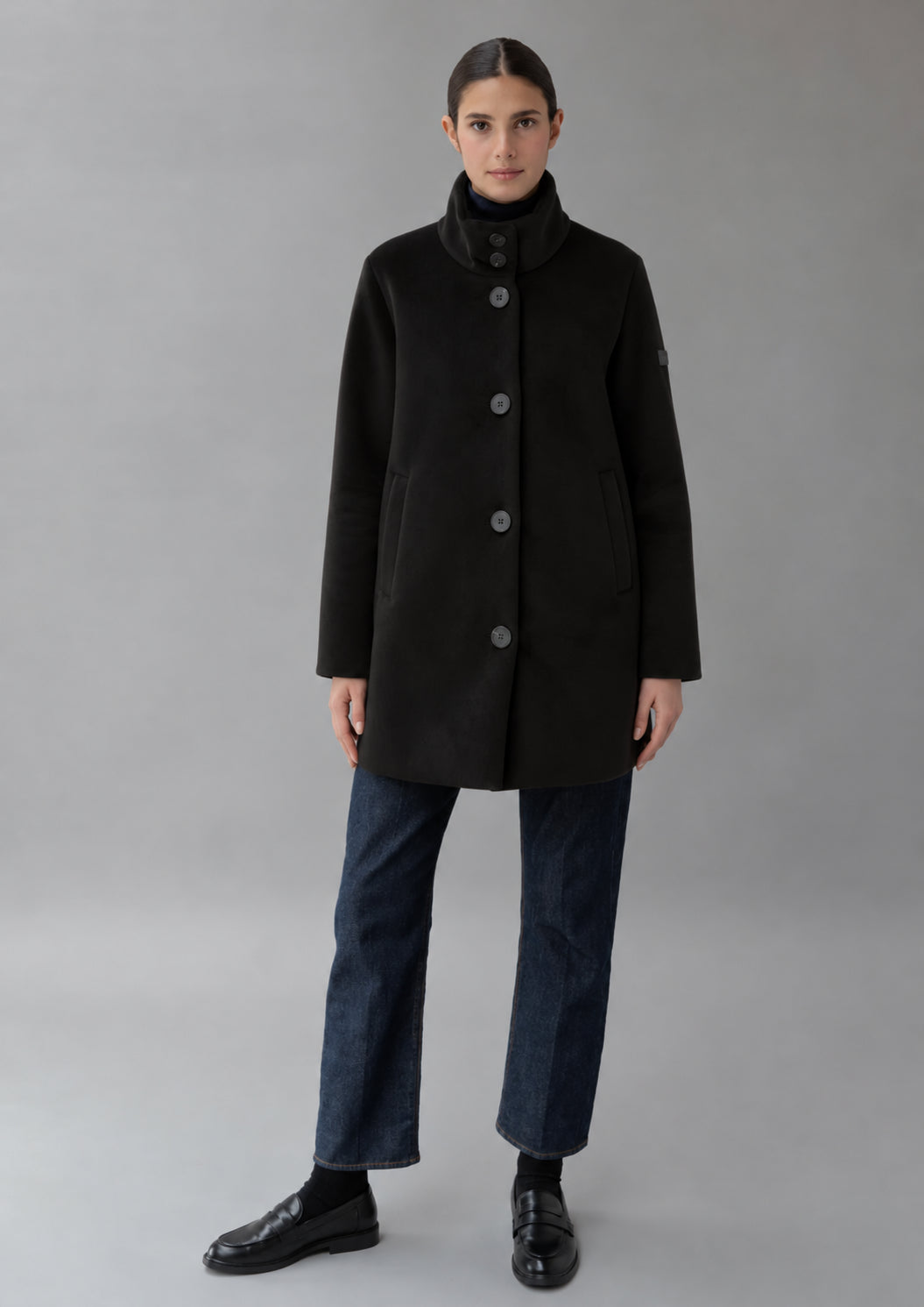 Capospalla non imbottito e sfoderato Traci Nero RIW571J F0012 999 RIHUNIK