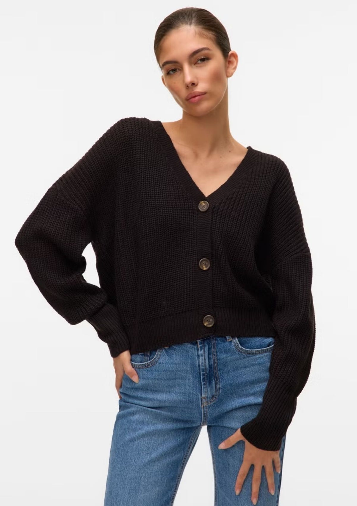 Vero Moda Cardigan Donna Lea Nero 10249632 Black VERO MODA
