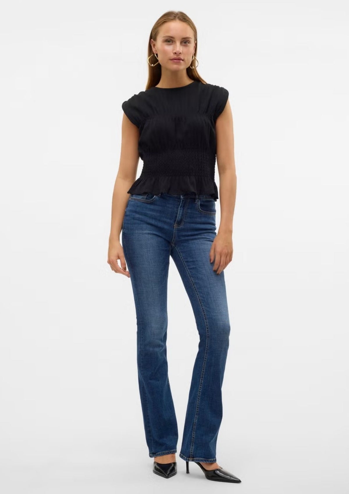 Vero Moda Jeans Donna Flash Blu scuro 10310511 Dark Blue Denim VERO MODA
