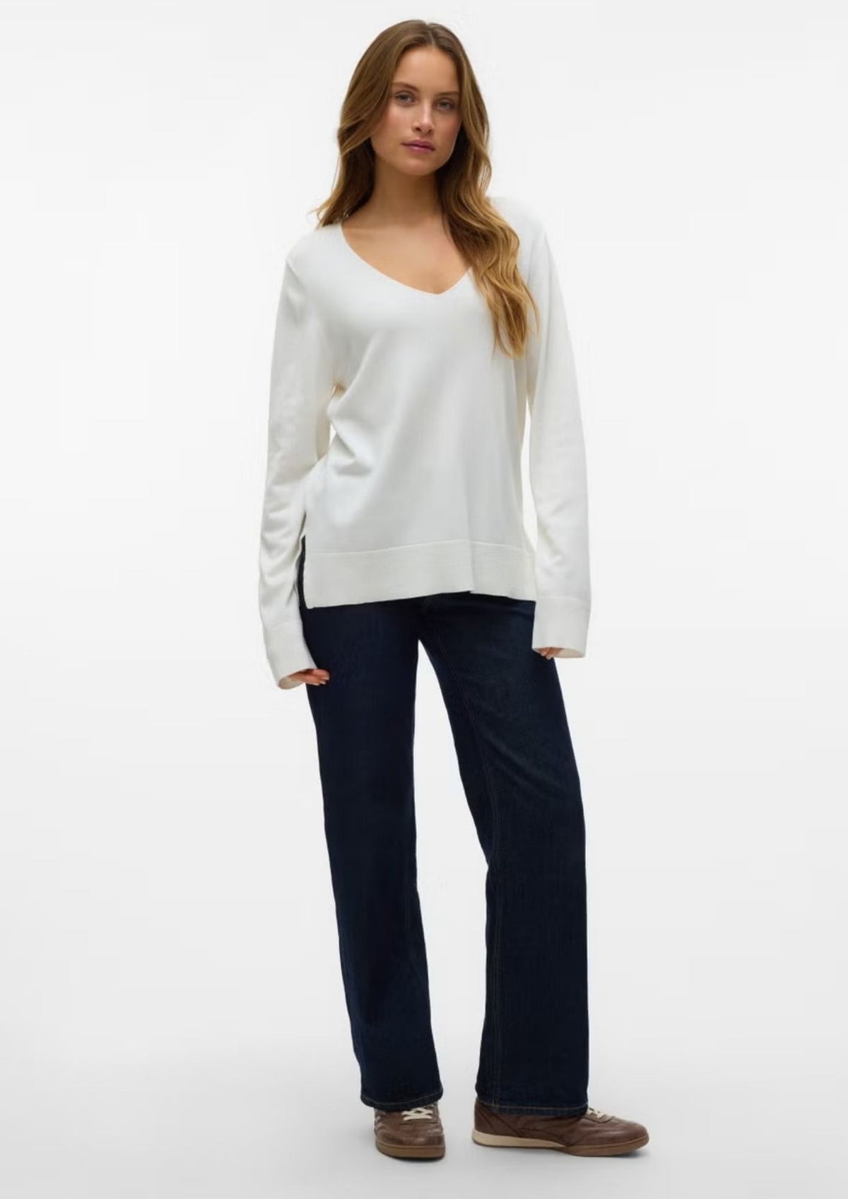 Vero Moda Pullover Donna Silje Grigio 10320451 Birch VERO MODA