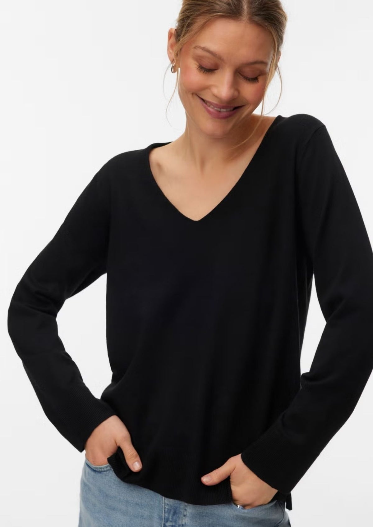 Vero Moda Pullover Donna Silje Nero 10320451 Black VERO MODA