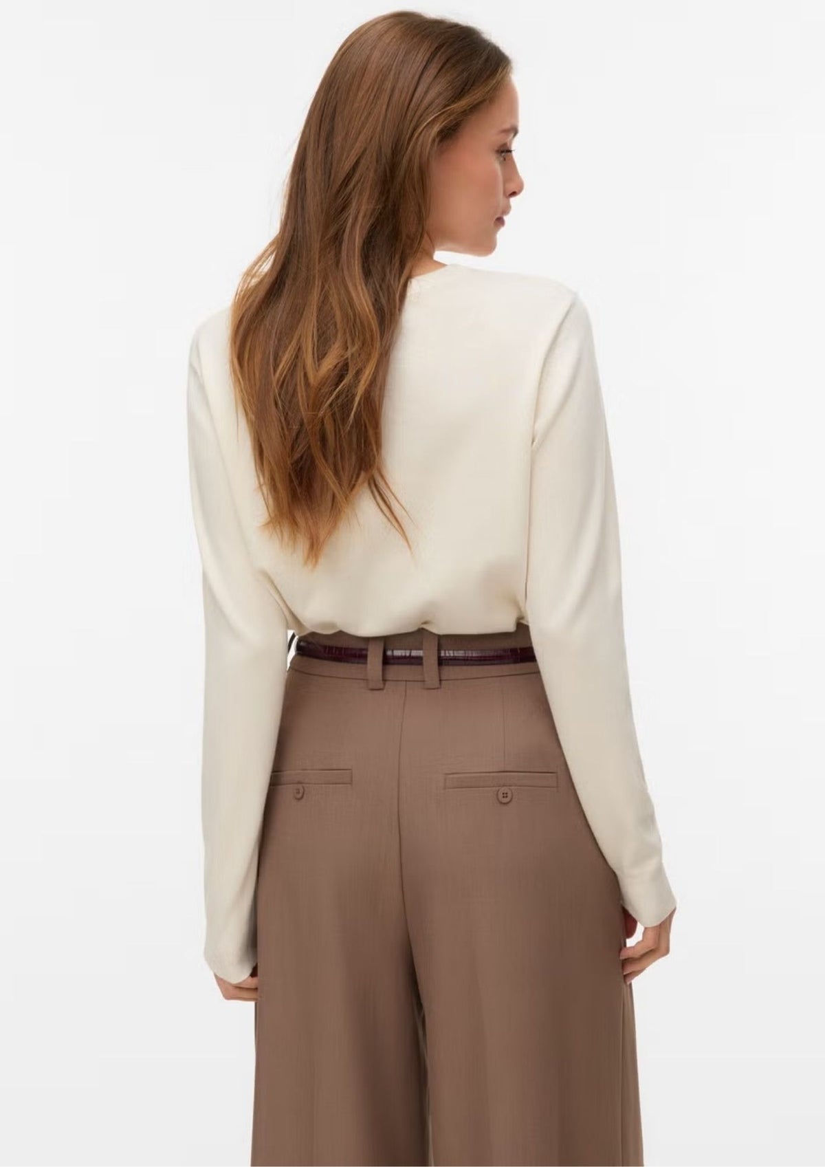 Vero Moda Pullover Donna Silje Beige 10343875 Birch VERO MODA