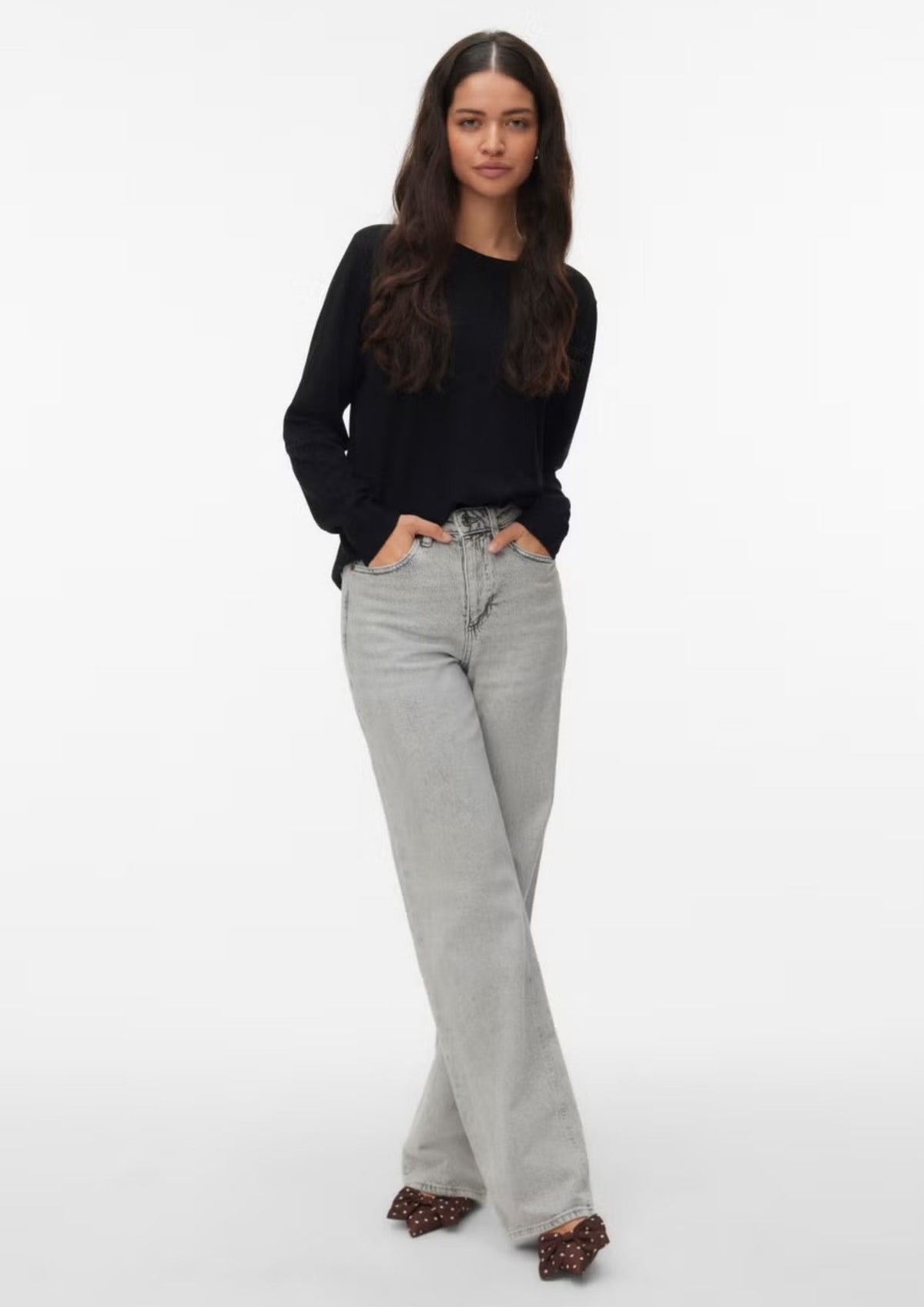 Vero Moda Pullover Donna Silje Nero 10343875 Black VERO MODA