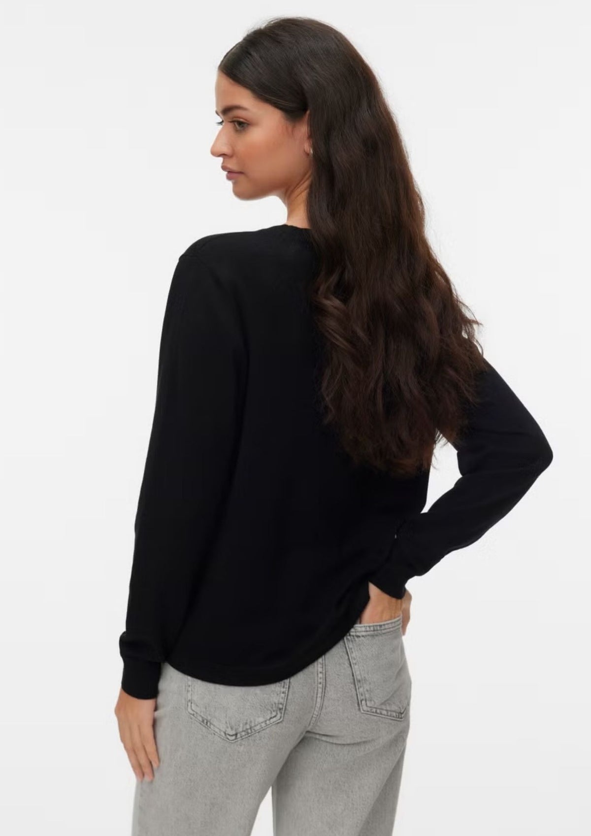 Vero Moda Pullover Donna Silje Nero 10343875 Black VERO MODA