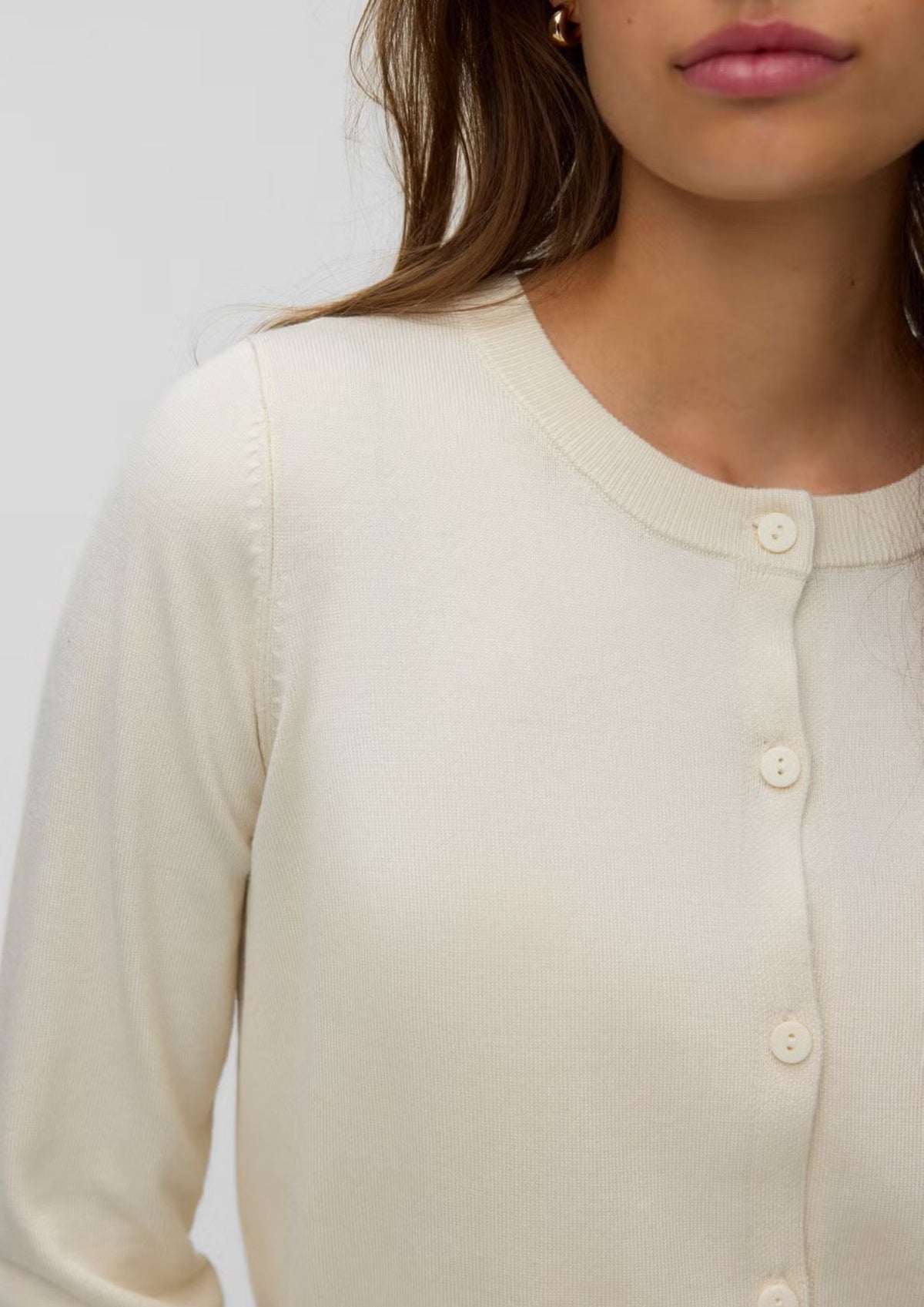 Vero Moda Cardigan Donna Silje Beige 10346655 Birch W. DTM BUTTON VERO MODA