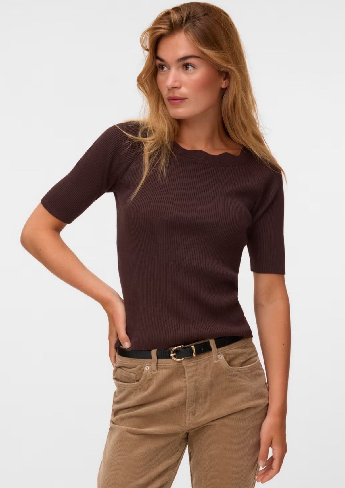 Vero Moda Pullover Donna Ida Marrone 10347338 Chocolate Torte VERO MODA