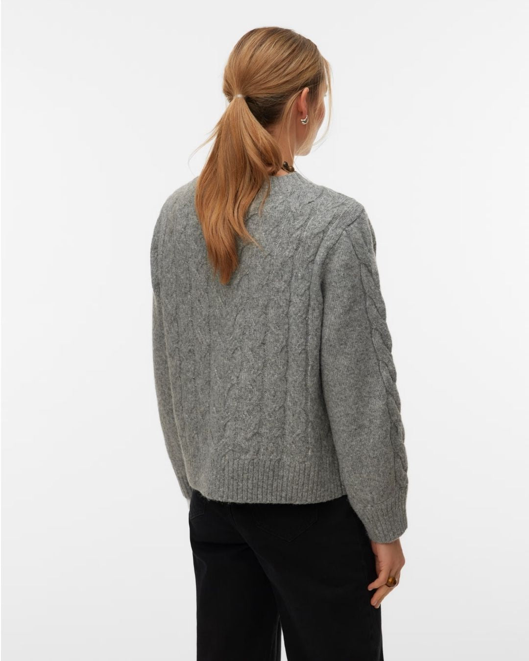 Maglione Donna Grigio 10347352 Medium Grey Melange VERO MODA