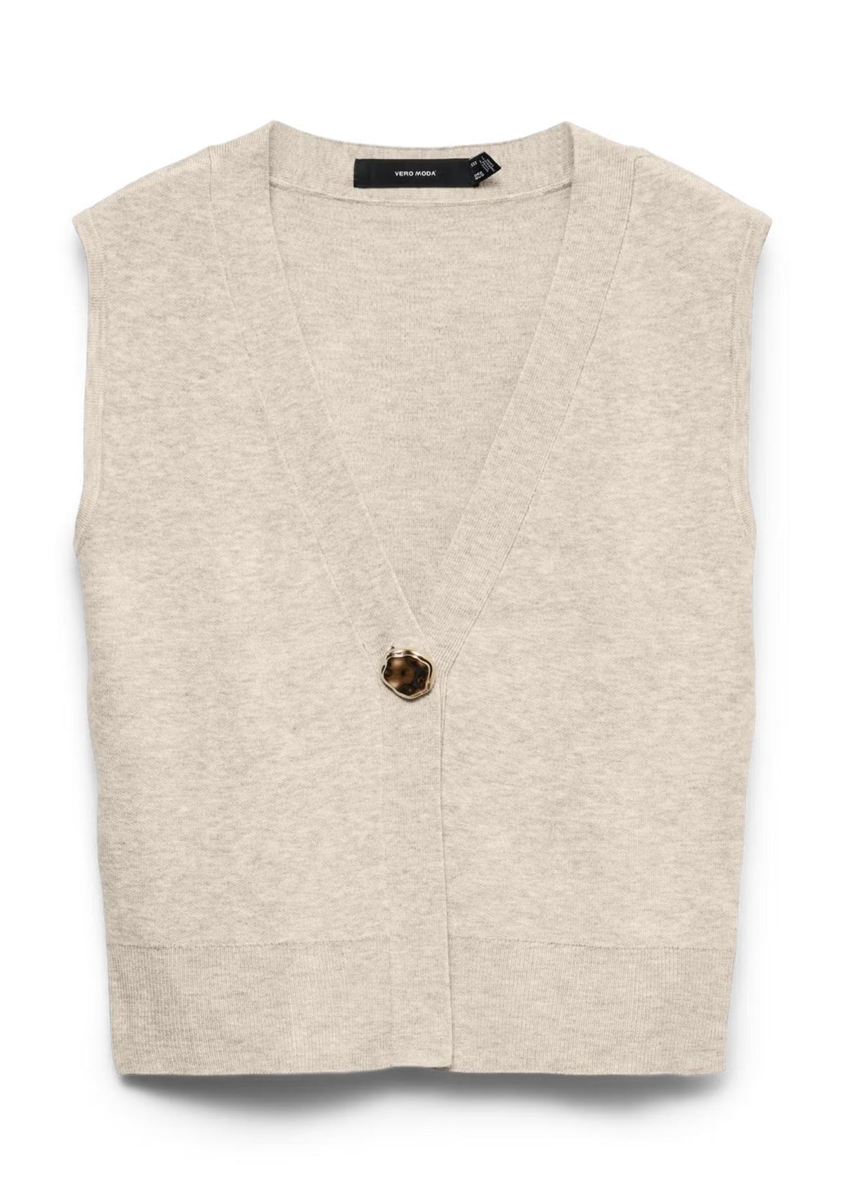 Vero Moda Gilet Donna Agueda Beige 10347996 Birch VERO MODA