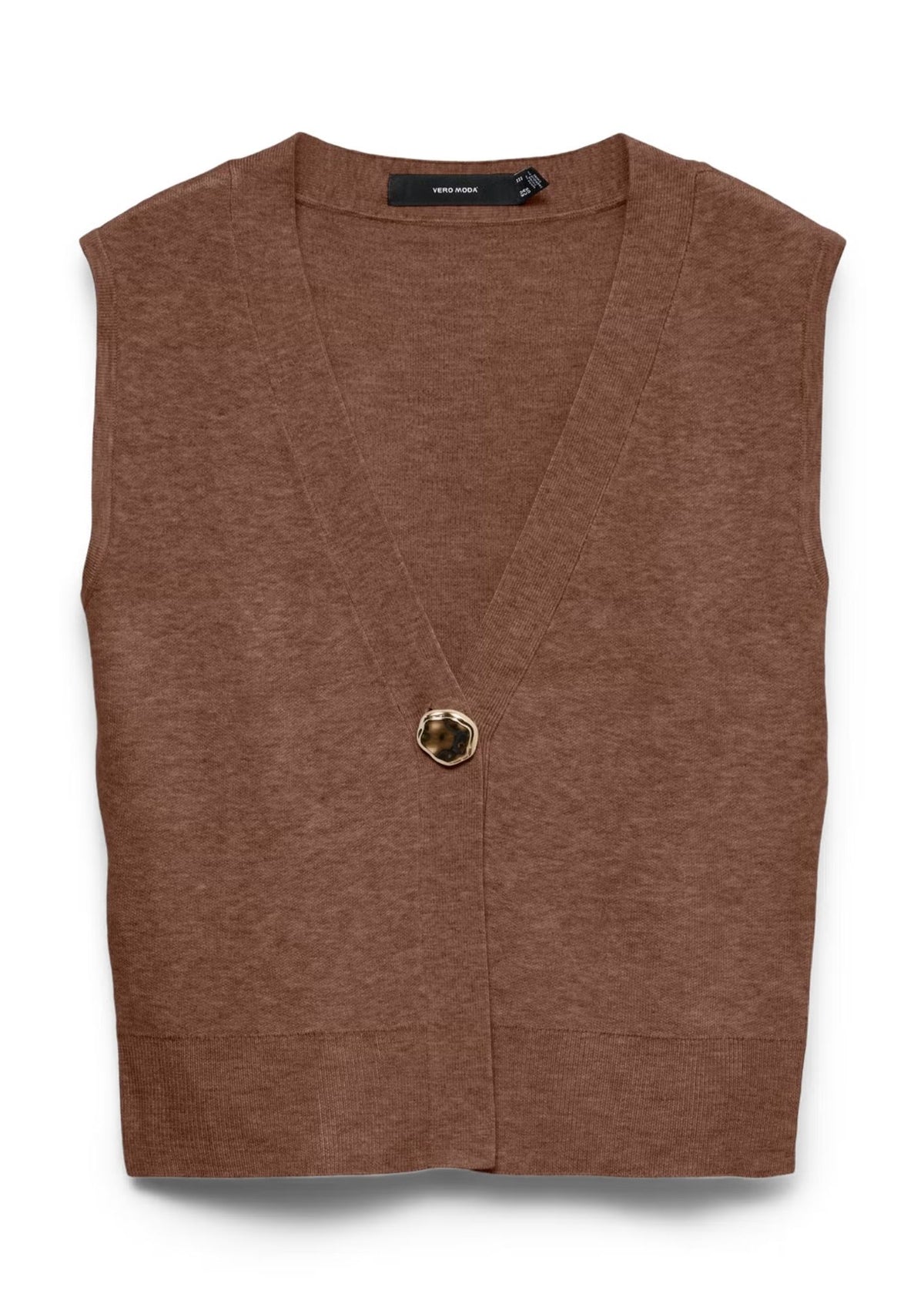 Vero Moda Gilet Donna Agueda Marrone 10347996 Cocoa Brown VERO MODA