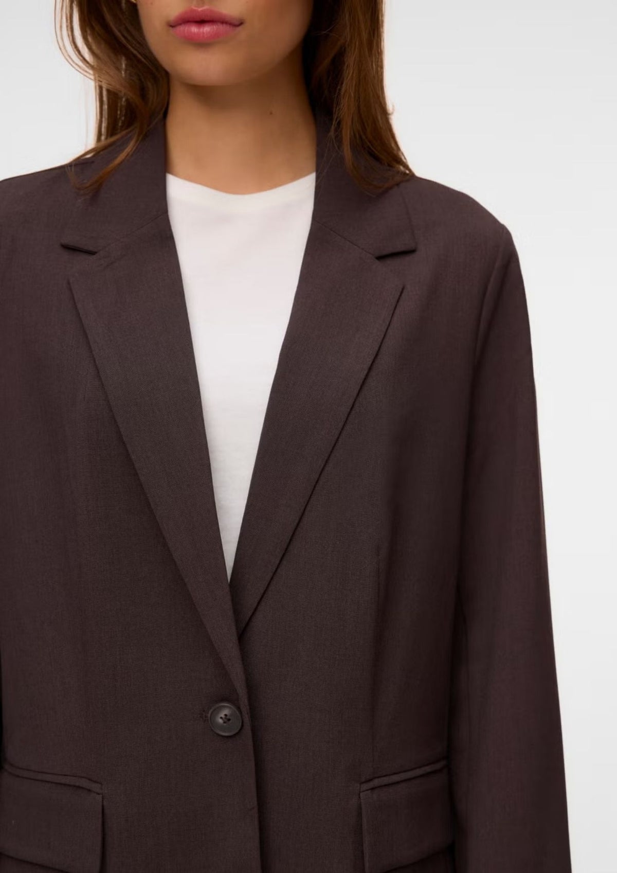 Vero Moda Giacca Donna Texas Marrone 10348823 Chocolate Torte MELANGE VERO MODA