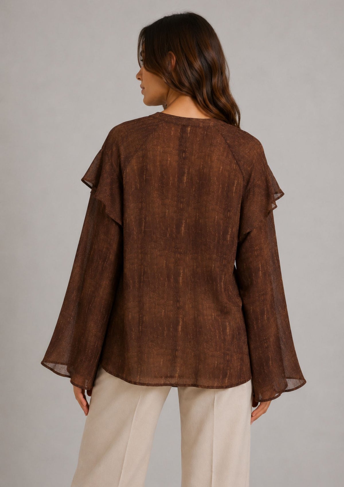 Vero Moda Top Donna Molly Marrone 10349178 Cocoa Brown Mico VERO MODA