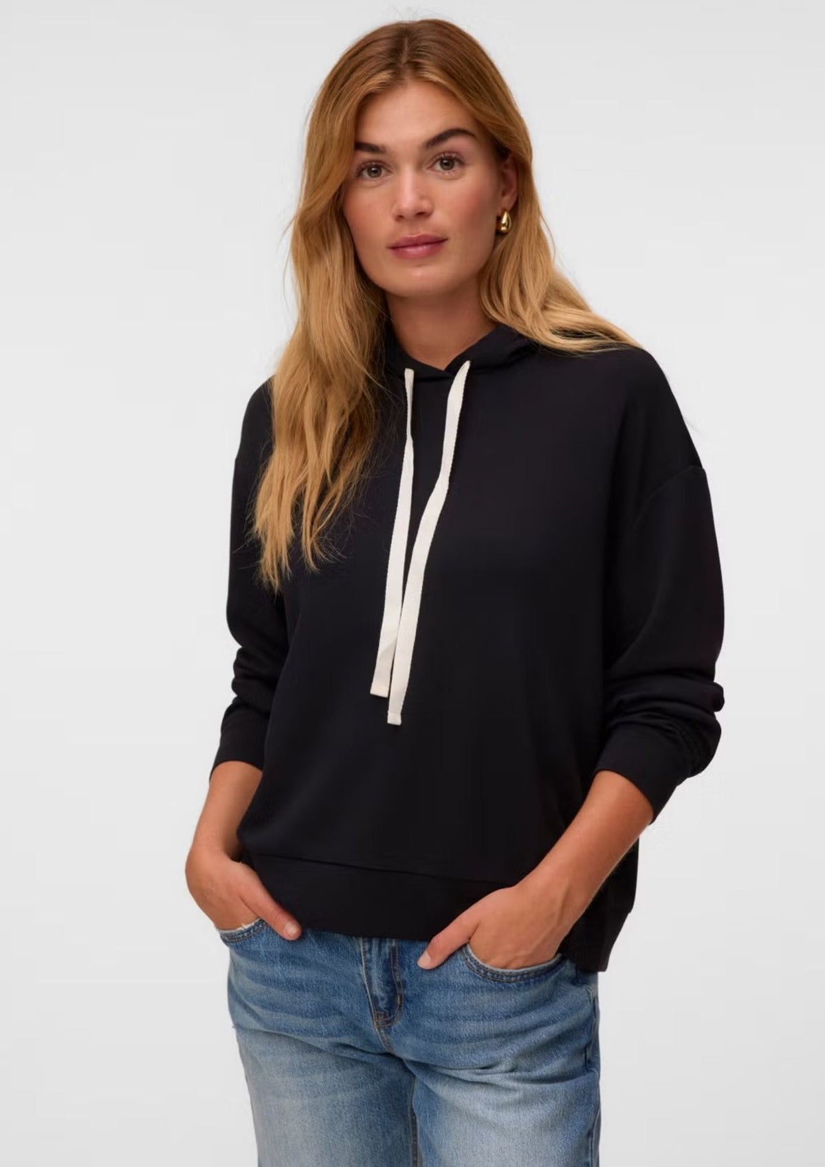 Vero Moda Felpa Donna Leo Nera 10349309 Black BIRCH STRINGS VERO MODA