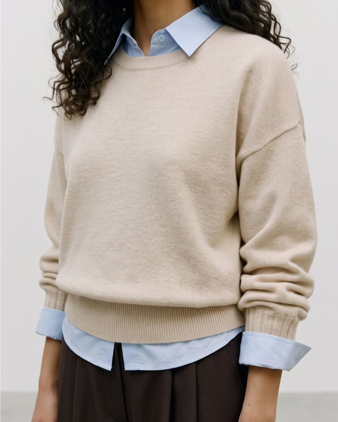 Maglione Donna Beige Birch 10350237 Birch MELANGE VERO MODA