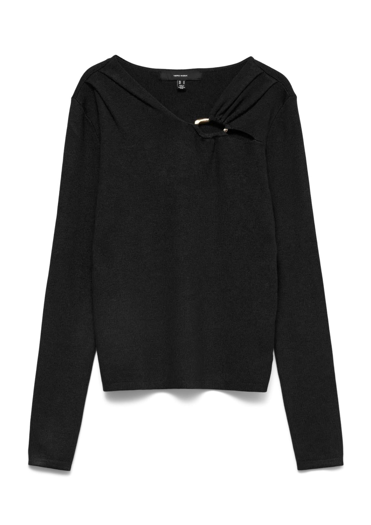 Vero Moda Pullover Donna Jain Nero 10350239 Black W. GOLD VERO MODA