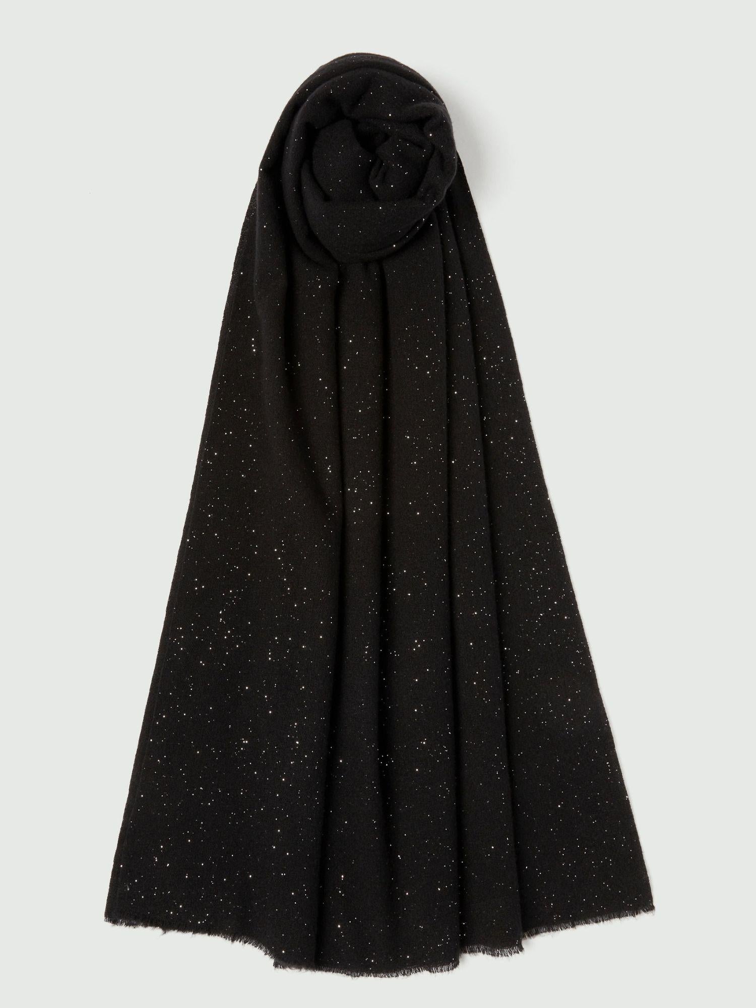 Emme Marella Stola con frange e filo di lurex Rinvio Donna Nero 2525546021200 003 EMME MARELLA