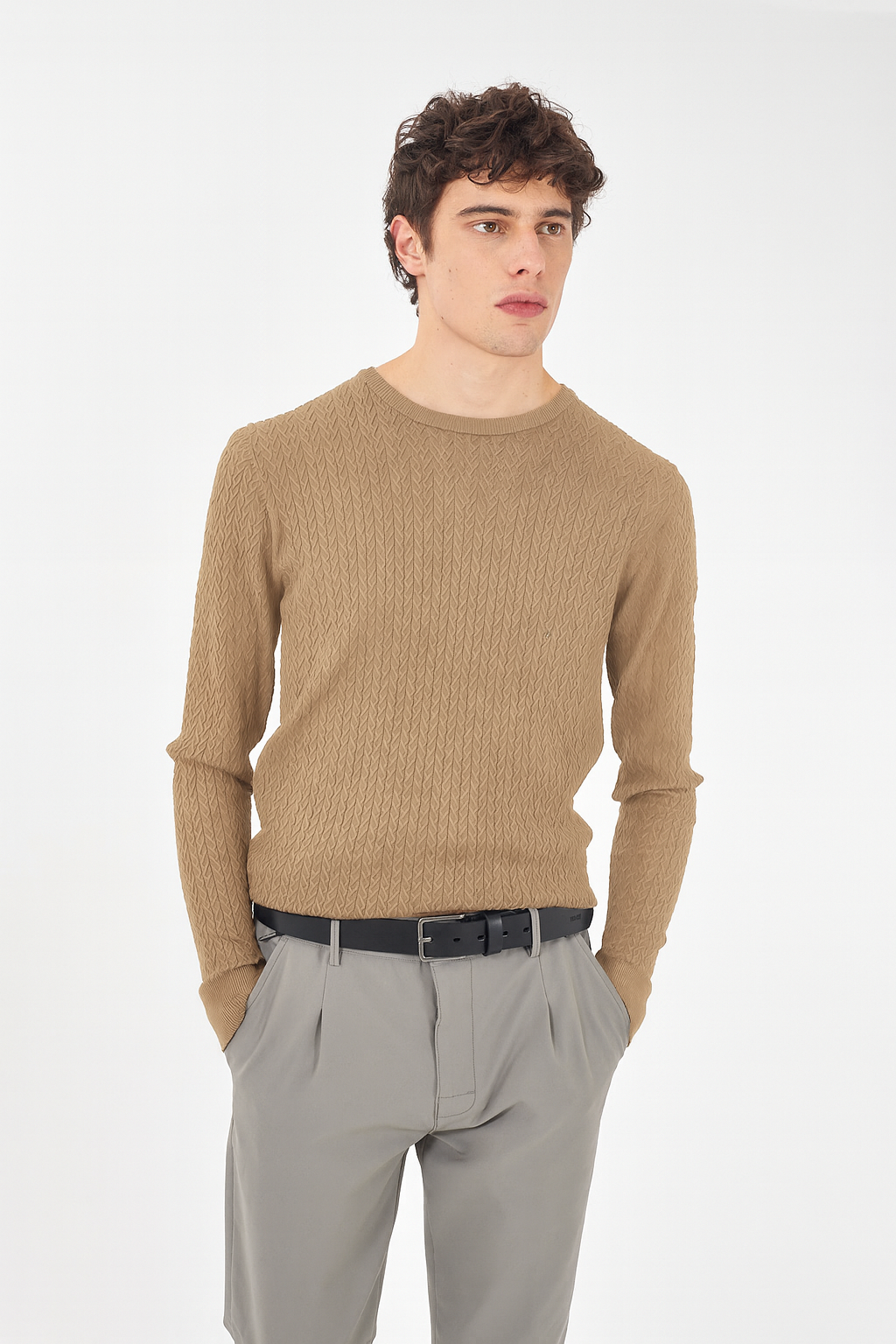 Yes Zee Maglia Uomo Fango M824 ME00 0298 YES ZEE