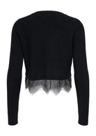 Cardigan Donna Only Perry Nero 15353191 Black DTM lace/White Pearl ONLY